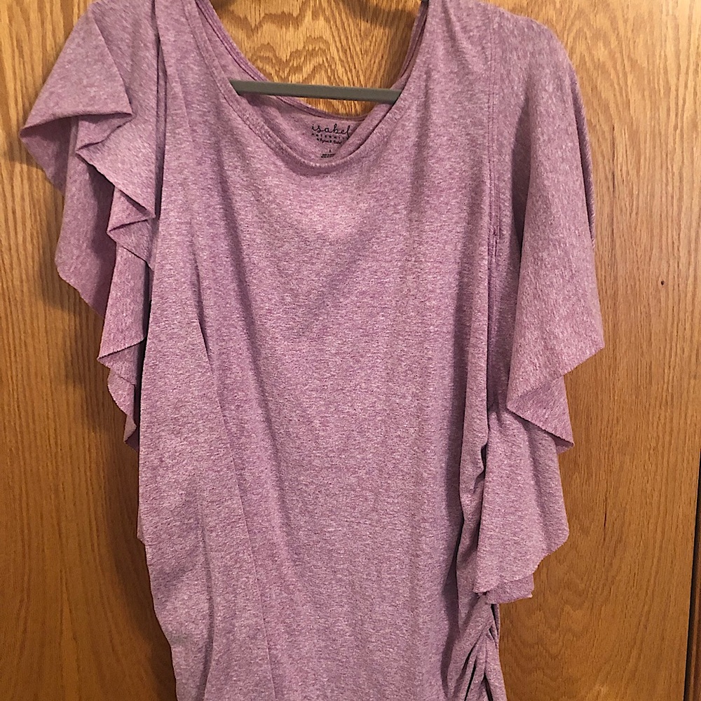 Heathered purple top